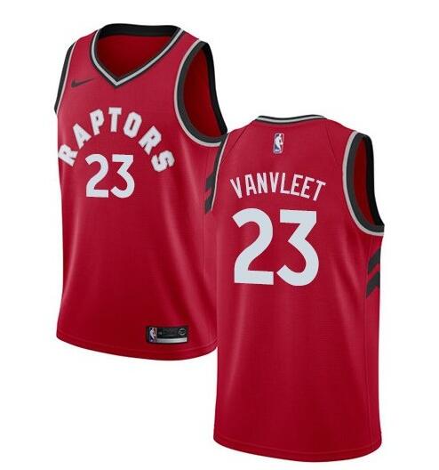 Men's Toronto Raptors #23 Fred Vanvleet Red NBA Stitched Jersey